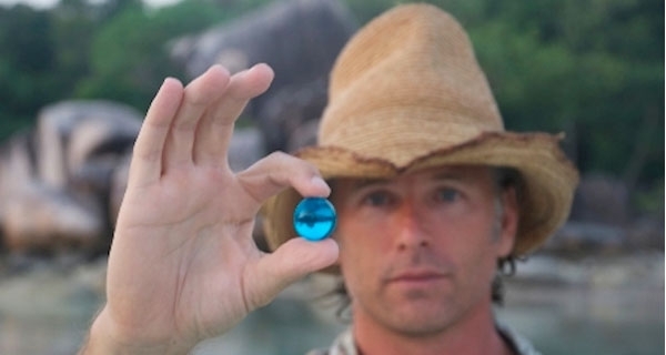 Dr. Wallace J Nichols and a blue marble