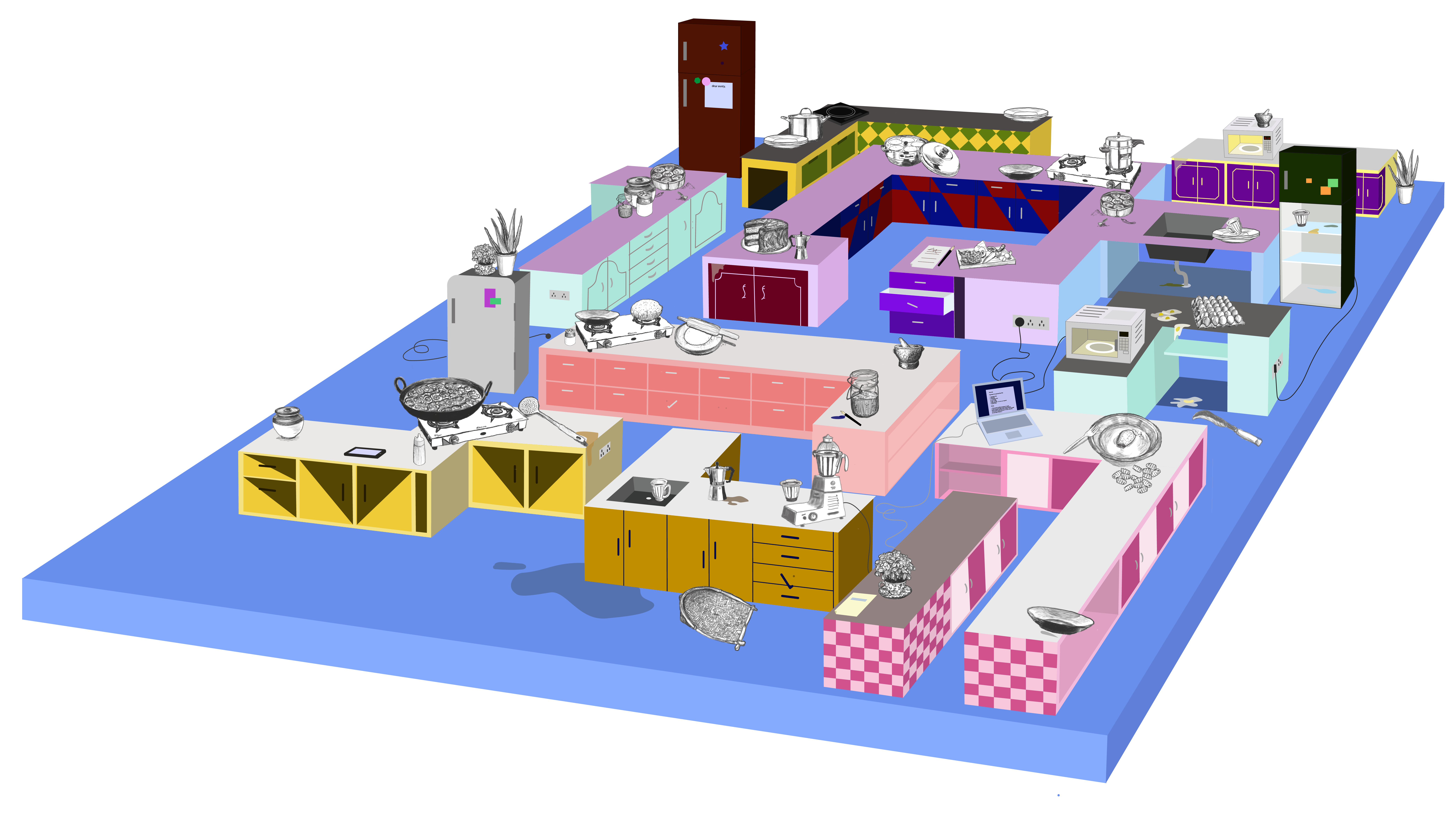 Killjoy Cooking Network annotated map