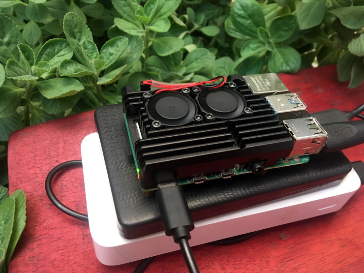 Photo of a device using a raspberry pi computer